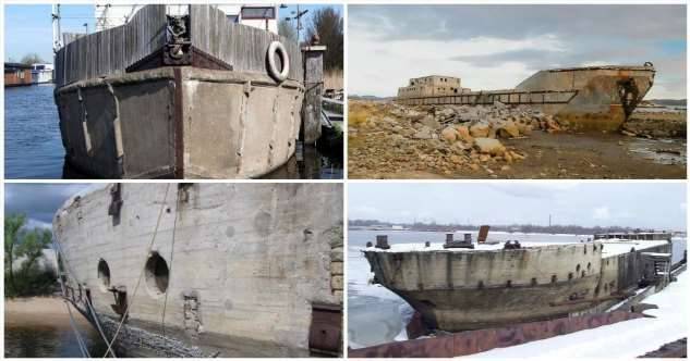 Бетонное судоходство: зачем строили железобетонные корабли (21 фото)