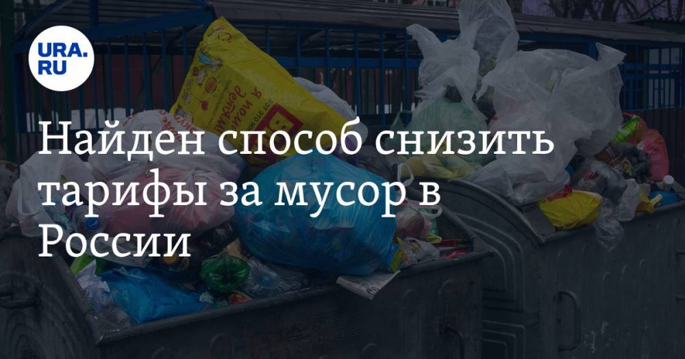 Найден способ снизить тарифы за мусор в России