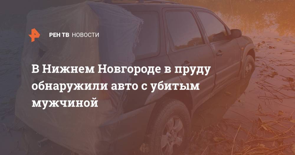 В Нижнем Новгороде в пруду обнаружили авто с убитым мужчиной