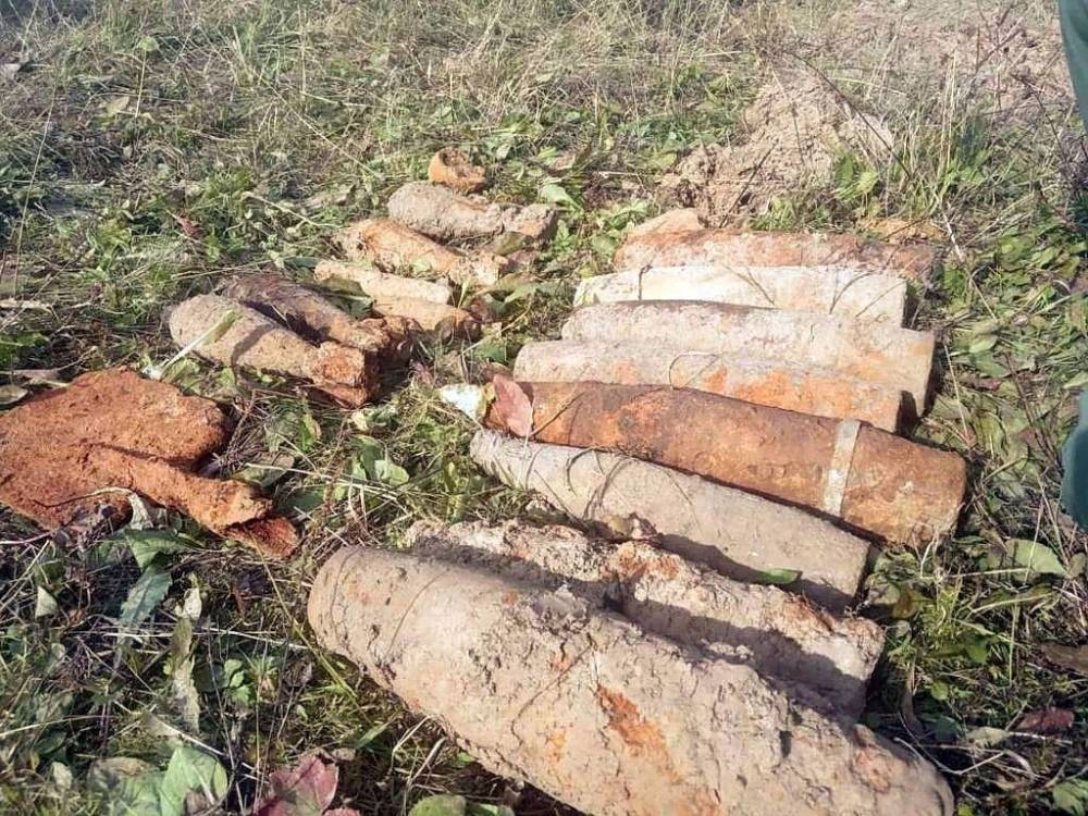 Более 30 снарядов времен ВОВ нашли в Смоленской области