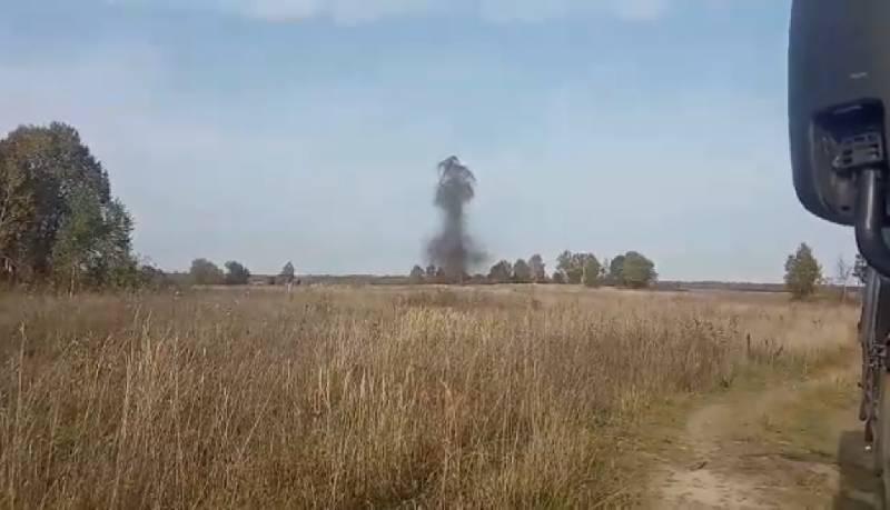 Взрыв в Смоленской области сняли на видео