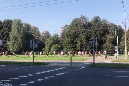 В Минске силовики догнали участников «забега свободных»