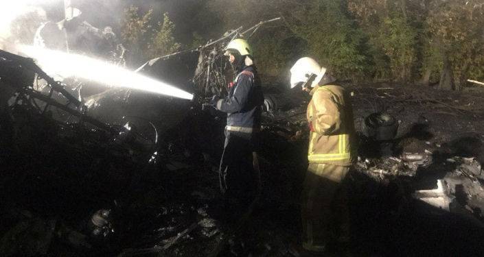 Крушение самолета Ан-26 под Харьковом попало на видео