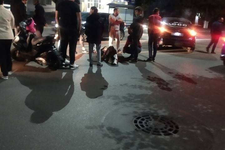 На улице Дзержинского в Рязани сбили девушку