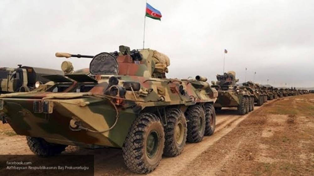 Появились видеокадры уничтоженной военной техники ВС Азербайджана
