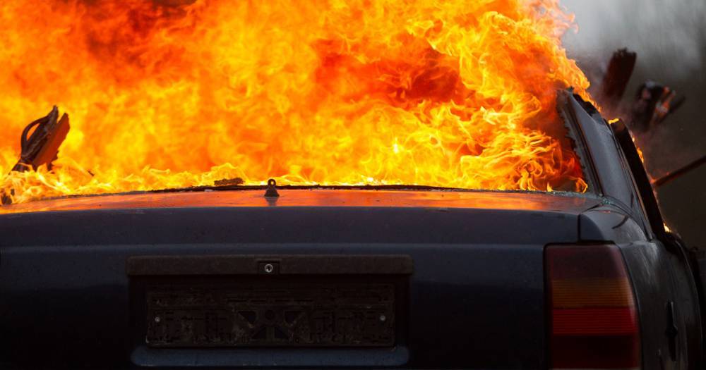 В Нестерове сгорела легковая машина