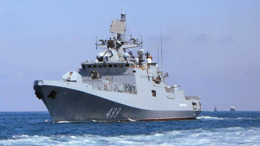 Фрегат Черноморского флота провел тренировку по ПВО в Средиземном море
