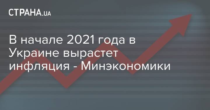 В начале 2021 года в Украине вырастет инфляция - Минэкономики
