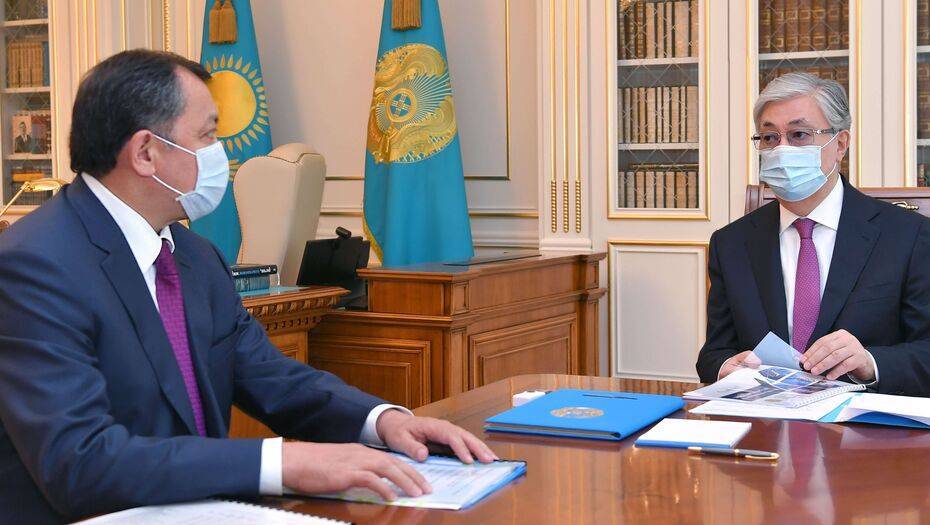 Ногаев рассказал Токаеву о реализации проектов по увеличению добычи нефти на Тенгизе