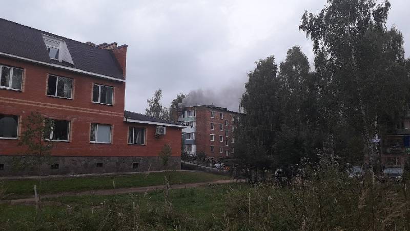Пожар из-за стиральной машины в Смоленской области сняли на видео