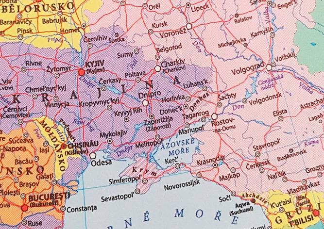 Украина отреагировала на появление в Чехии карты со «спорным» Крымом