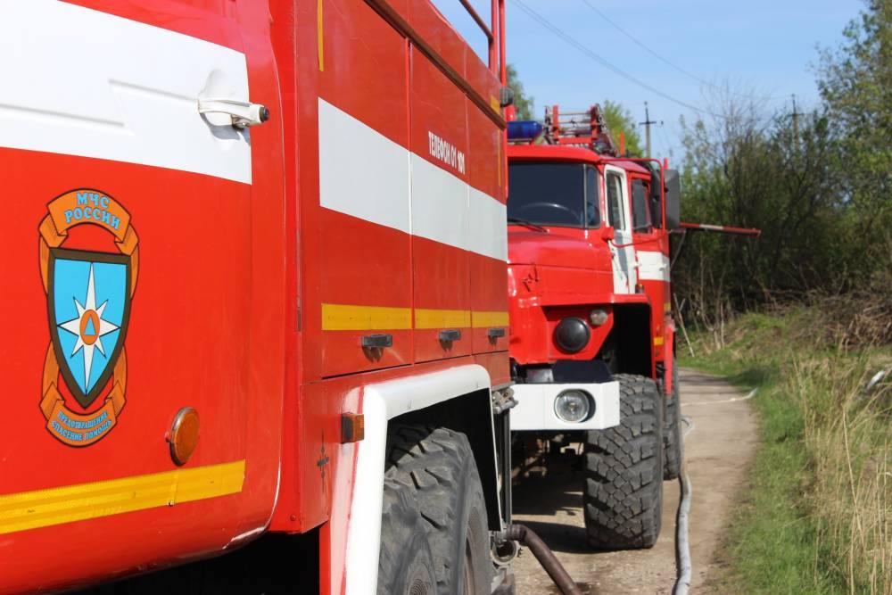 В Тверской области из-за взрыва газового баллона произошел пожар на пилораме
