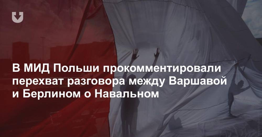 В МИД Польши прокомментировали перехват разговора между Варшавой и Берлином о Навальном