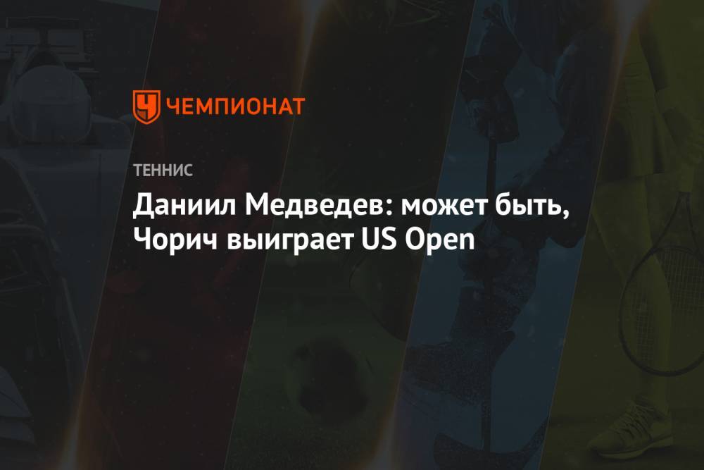 Даниил Медведев: может быть, Чорич выиграет US Open