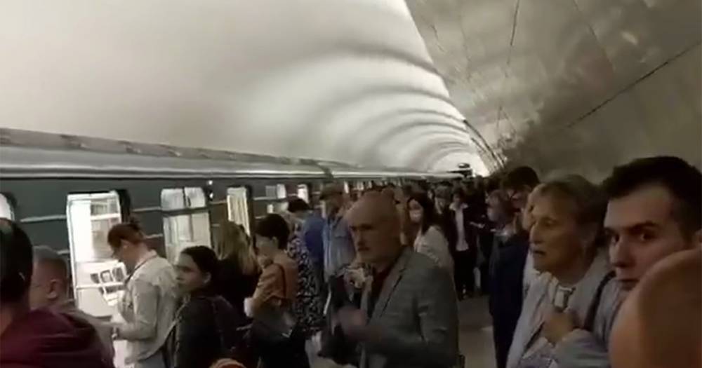 По двум веткам московского метро перестали ходить поезда