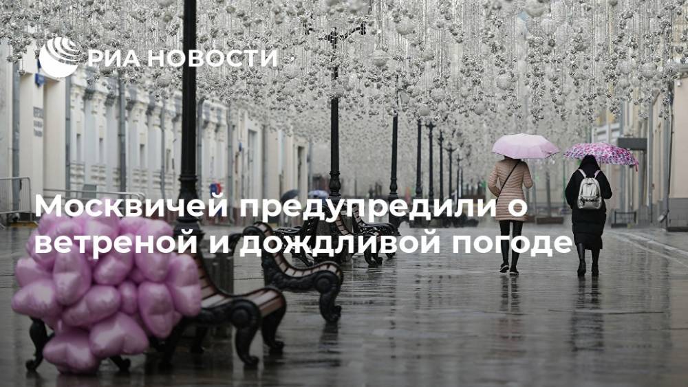 Москвичей предупредили о ветреной и дождливой погоде