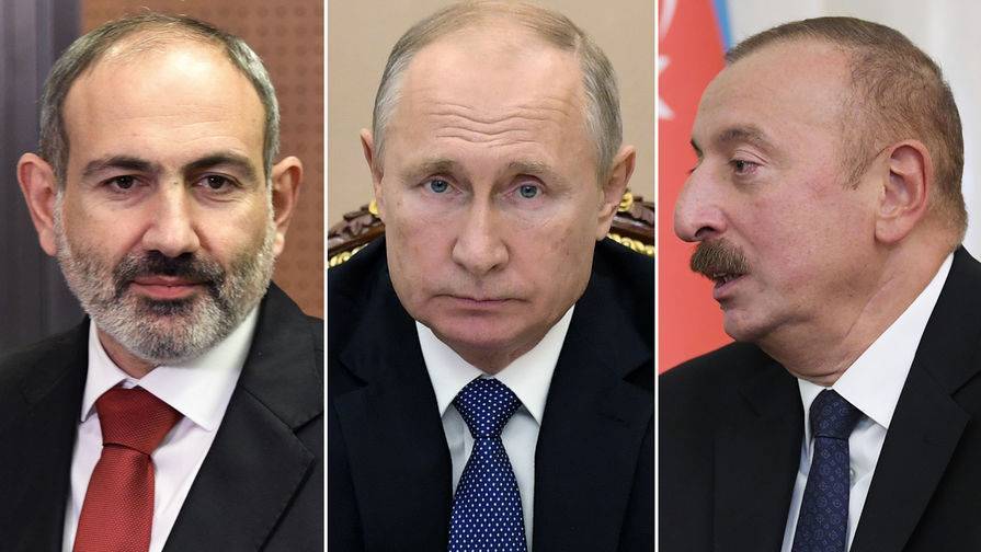 Пашинян вылетел в Москву на встречу с Путиным и Алиевым