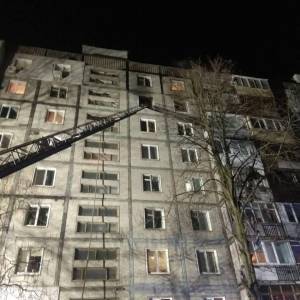 На Бабурке произошел пожар в девятиэтажке: есть пострадавшие. Фото