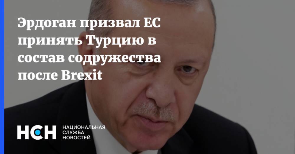Эрдоган призвал ЕС принять Турцию в состав содружества после Brexit