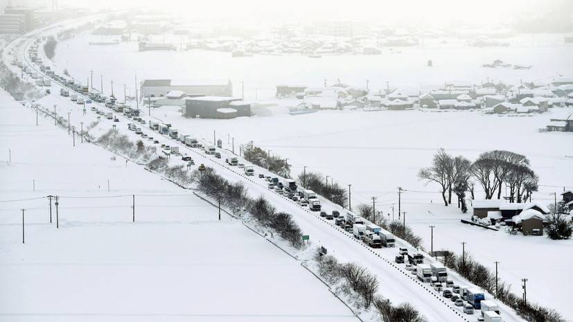Россиянка рассказала о последствиях снегопада в Японии