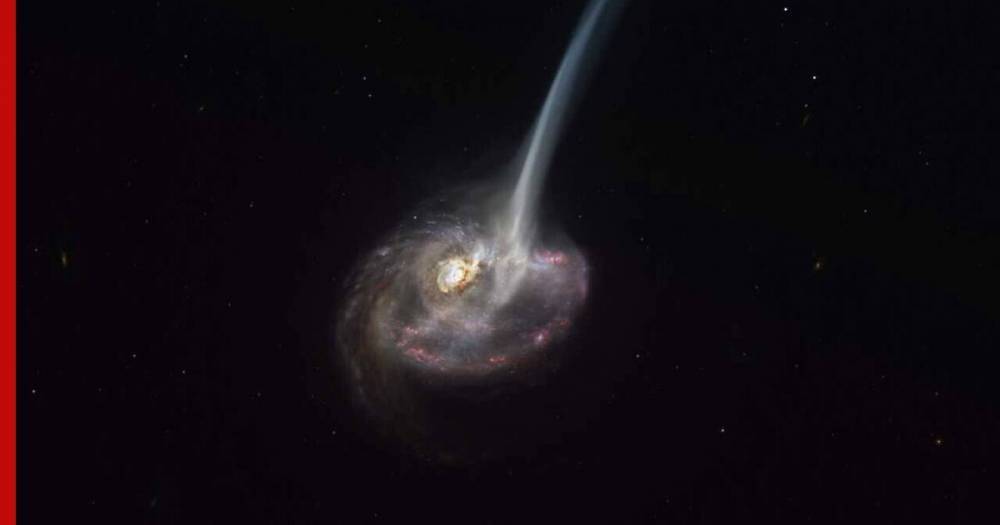 Гибель уникальной галактики вблизи показали ученые