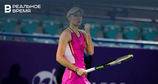 Кудерметова проиграла в своем первом финале турнира WTA