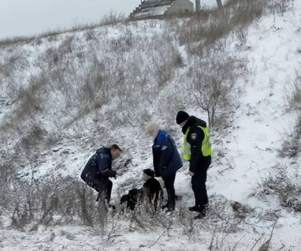 Упал за селом: Под Николаевом полиция спасла замерзающего дедушку
