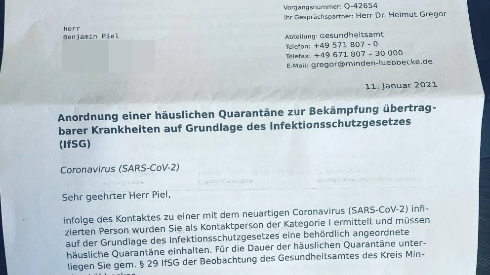 Фальшивые письма от департамента здравоохранения: мошенники отправляют немцев на карантин