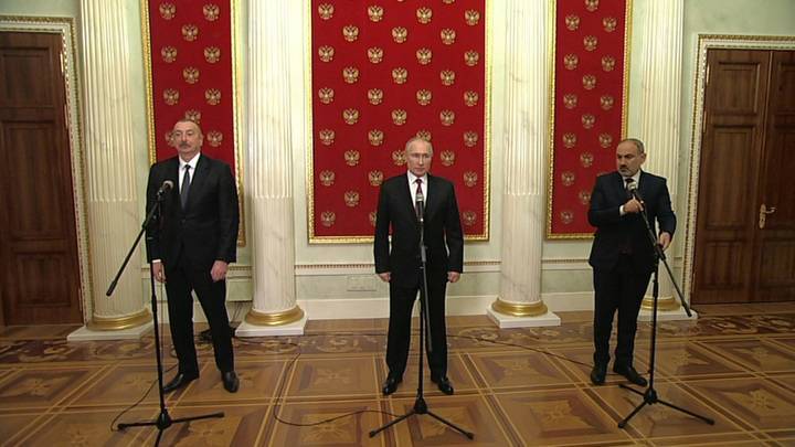 На заседании Совбеза обсудили встречу Путина с Алиевым и Пашиняном