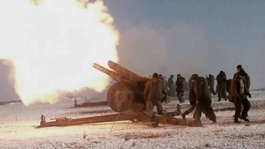 На Донбассе артиллерия оккупантов в качестве обучения обстреливает позиции Объединенных сил