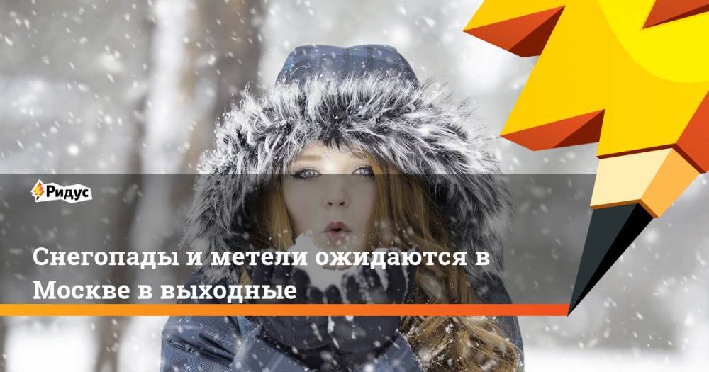 Снегопады и метели ожидаются в Москве в выходные