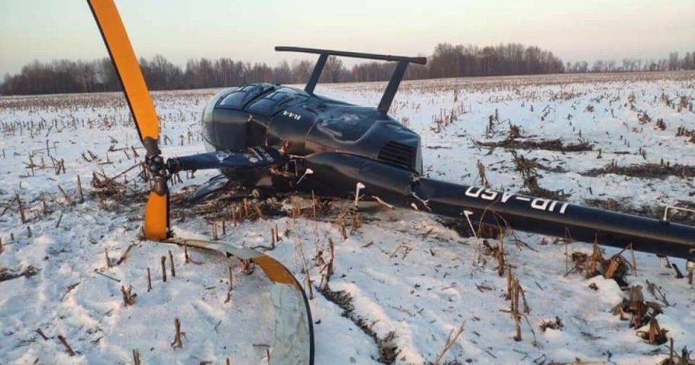 Под Борисполем потерпел крушение вертолет