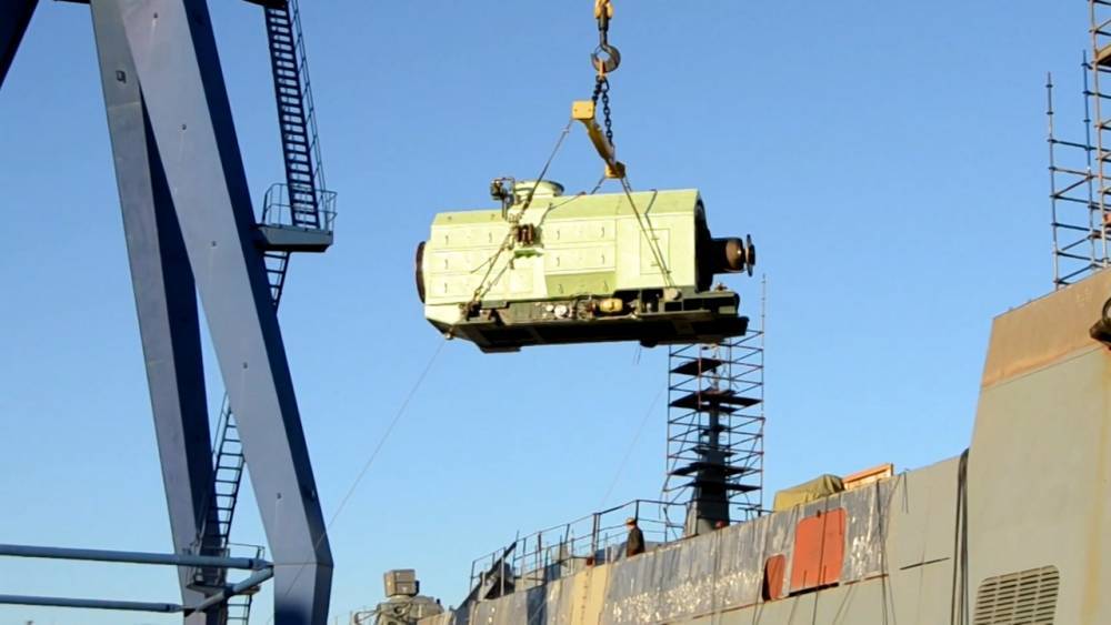 Установка ГТД М90ФР на фрегат «Адмирал Головко»