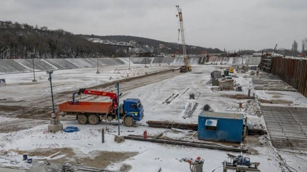 Строительство водозабора на реке Бельбек для Севастополя идет круглосуточно