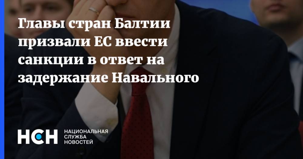 Главы стран Балтии призвали ЕС ввести санкции в ответ на задержание Навального