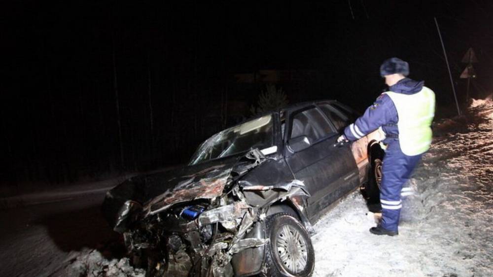 Водитель Daewoo Nexia погиб на заснеженной трассе в Башкирии