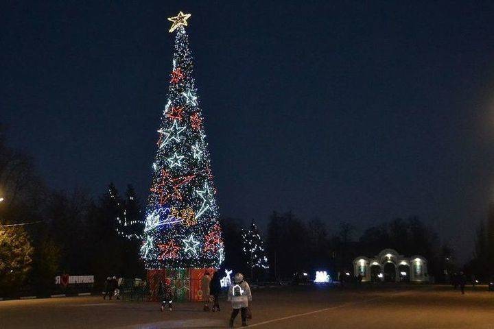 Фоторепортаж новогоднего убранства районов Тамбовской области.Часть 2