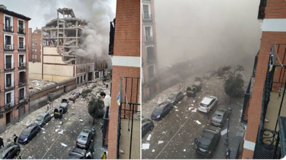 Взрыв разрушил дом престарелых в Мадриде