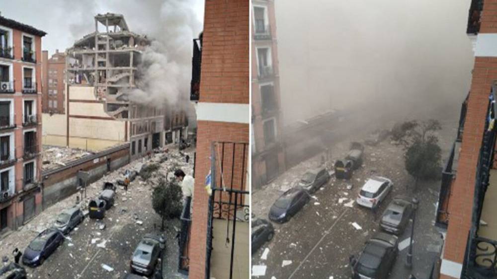 Утечка газа могла стать причиной взрыва в центре Мадрида