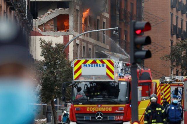 Взрыв в Мадриде разрушил дом, принадлежащий католической церкви