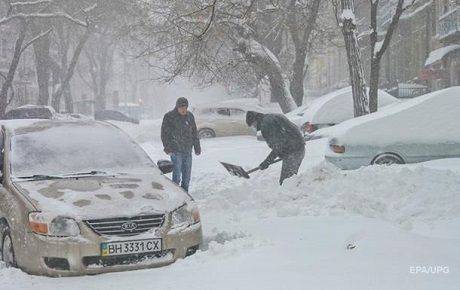 Украину ожидают мощные снегопады
