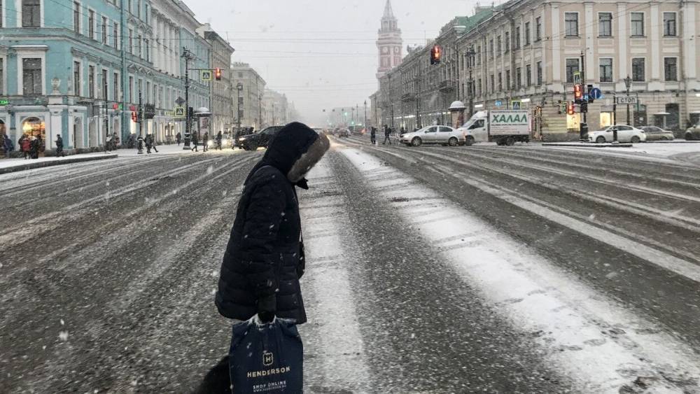 Петербург подготовился к надвигающемуся снегопаду