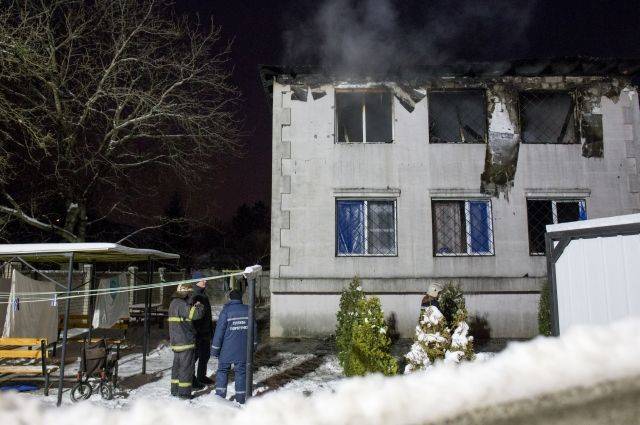 Возможной причиной пожара в доме престарелых в Харькове считают поджог