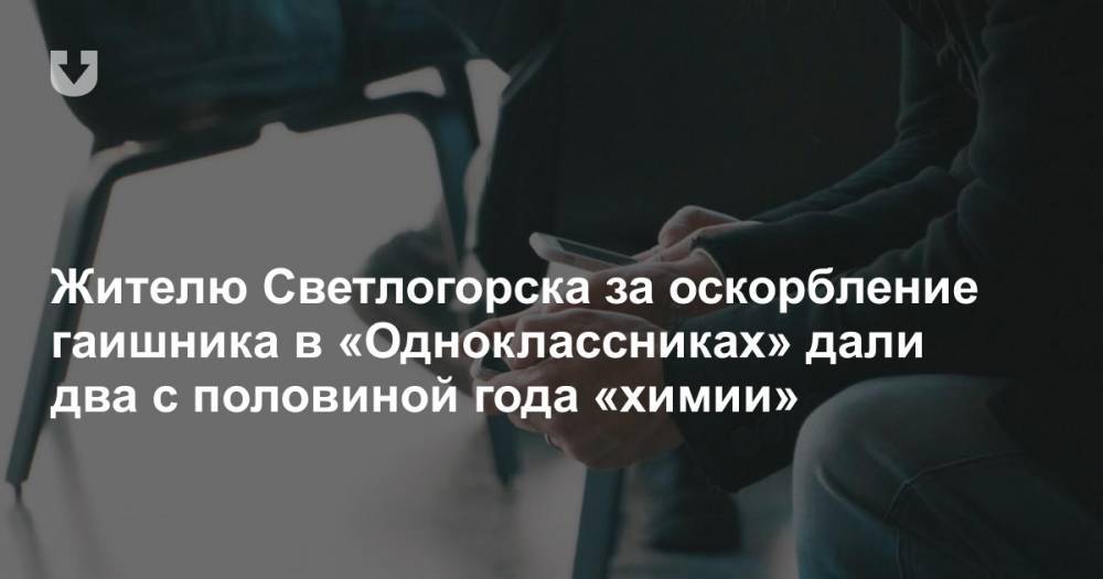 Жителю Светлогорска за оскорбление гаишника в «Одноклассниках» дали два с половиной года «химии»