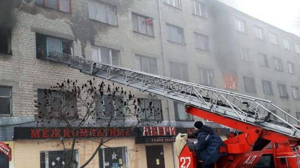 В Павлограде горело общежитие, есть пострадавшие