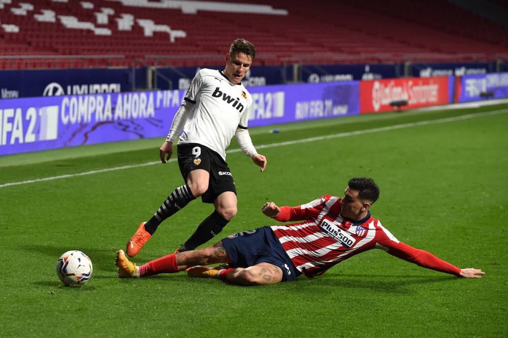 Атлетико обыграл Валенсию в матче чемпионата Испании