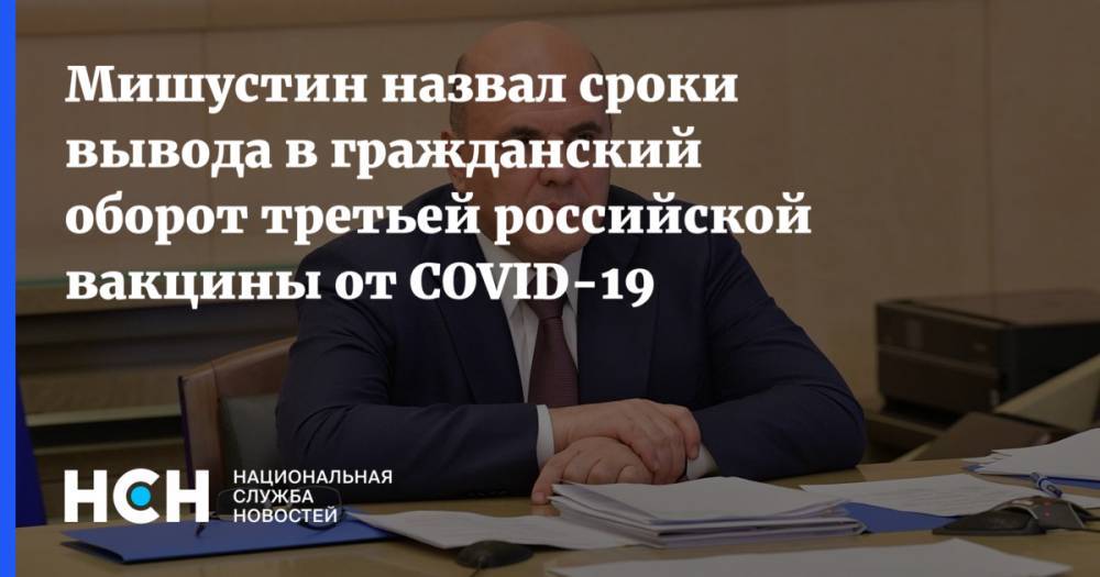 Мишустин назвал сроки вывода в гражданский оборот третьей российской вакцины от COVID-19