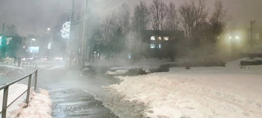 Авария на сетях в центре Петрозаводска полностью ликвидирована