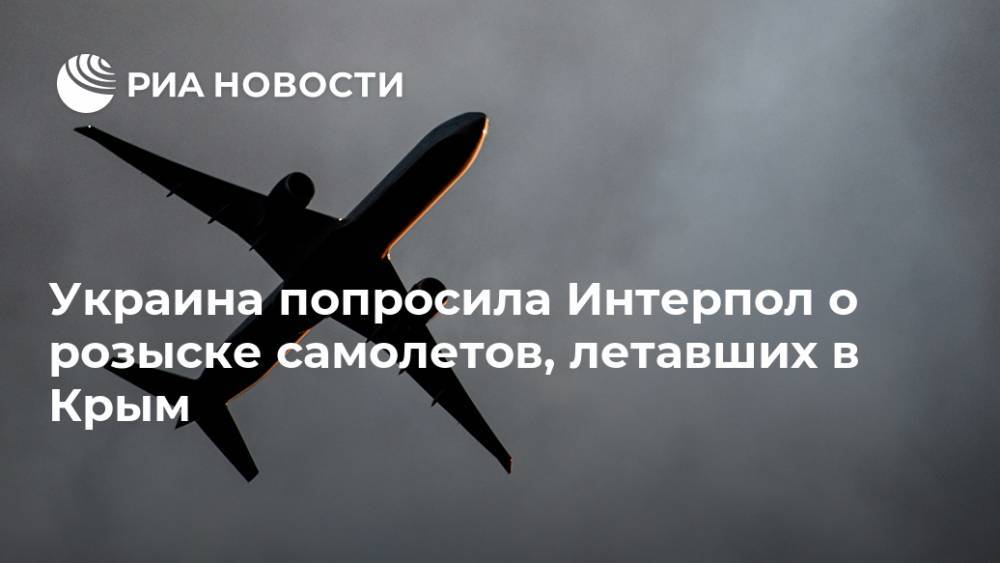 Украина попросила Интерпол о розыске самолетов, летавших в Крым