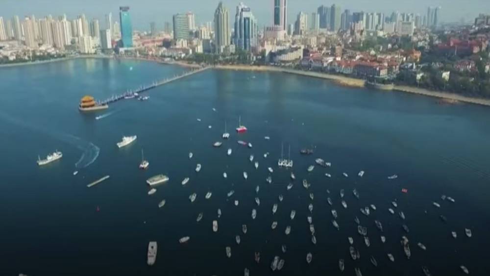 В Китае запустили гигантский буй для морских исследований: мощное видео
